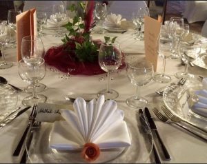 Goldhochzeit / Brauttisch